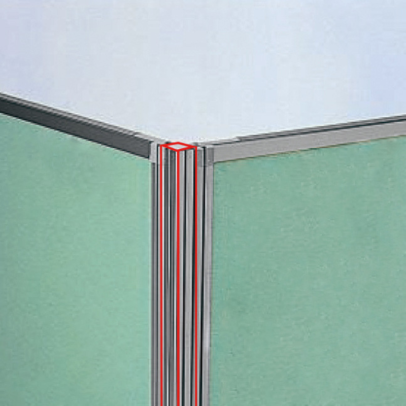 パーティションDパネル用L型ジョイントポール(H1500用) OU-15LJP