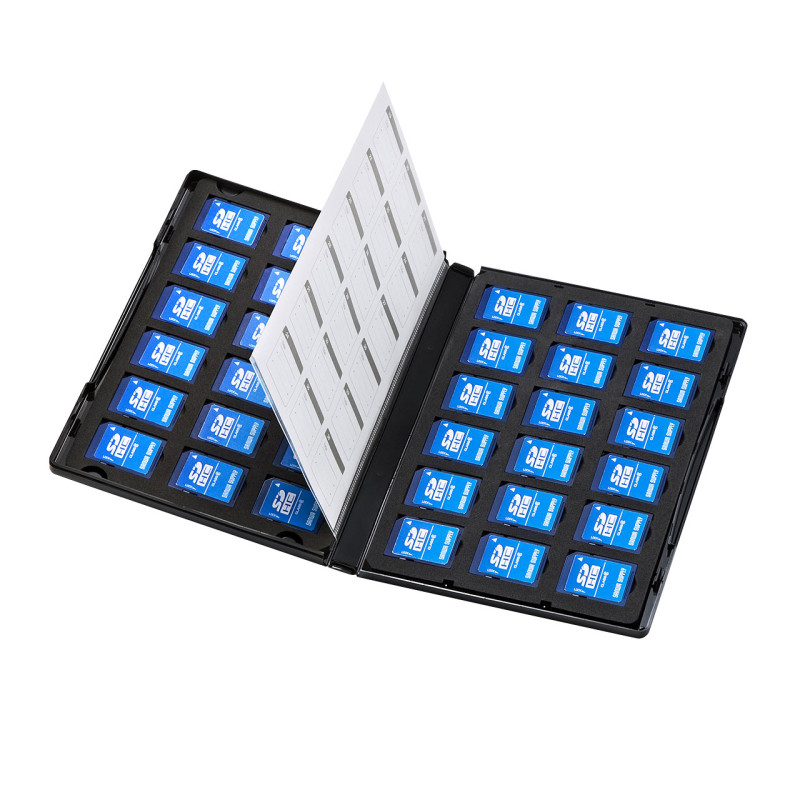 DVDトールケース型メモリーカード管理ケース(SDカード用・両面収納タイプ) FC-MMC21SD