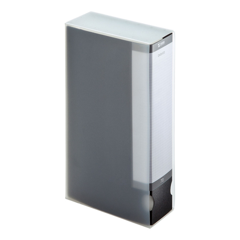 DVD・CDファイルケース(72枚収納・ブラック) FCD-FL72BK