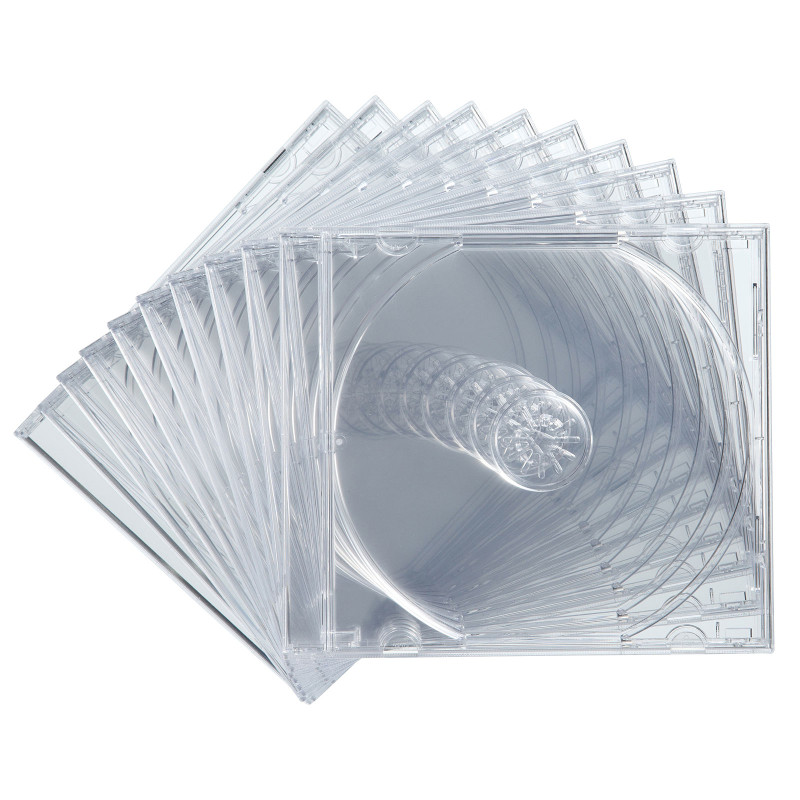 Blu-ray・DVD・CDケース(10枚セット・クリア) FCD-PN10CLN