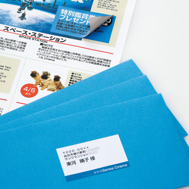 下地が透けないマルチラベル(21面) LB-EM26