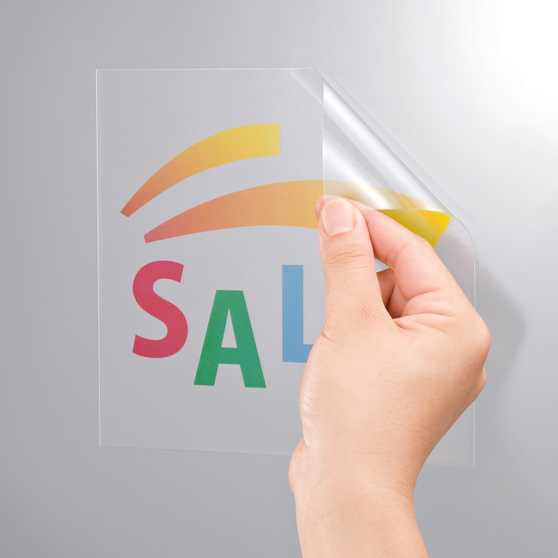 カラーレーザー用透明フィルムラベル LB-ELM10GP