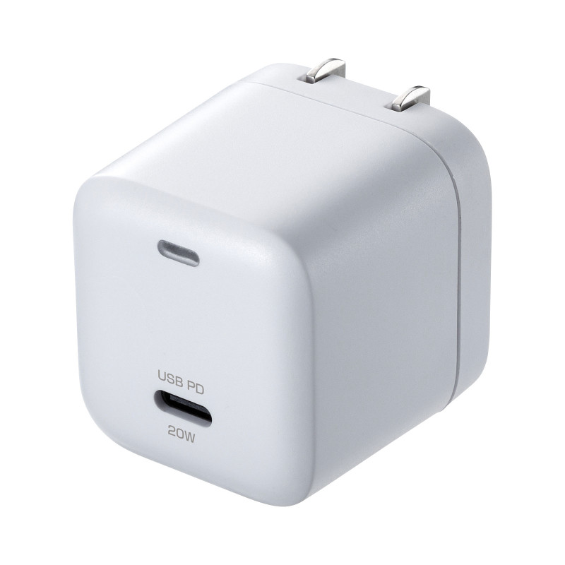 USB PD対応キューブ型AC充電器(PD20W) ACA-PD89W