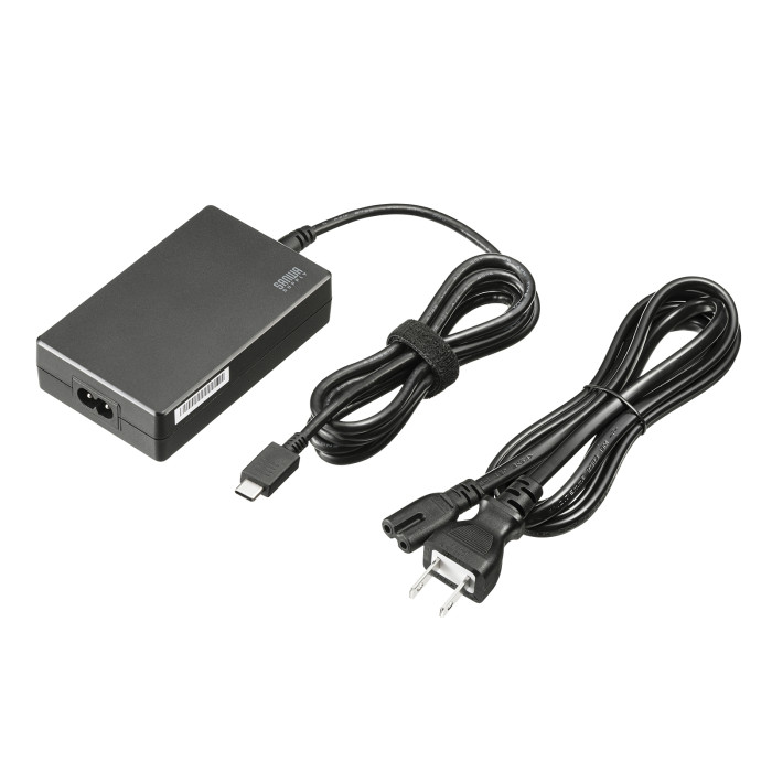 USB PD対応AC充電器(PD100W・TypeCケーブル一体型) ACA-PD94BK