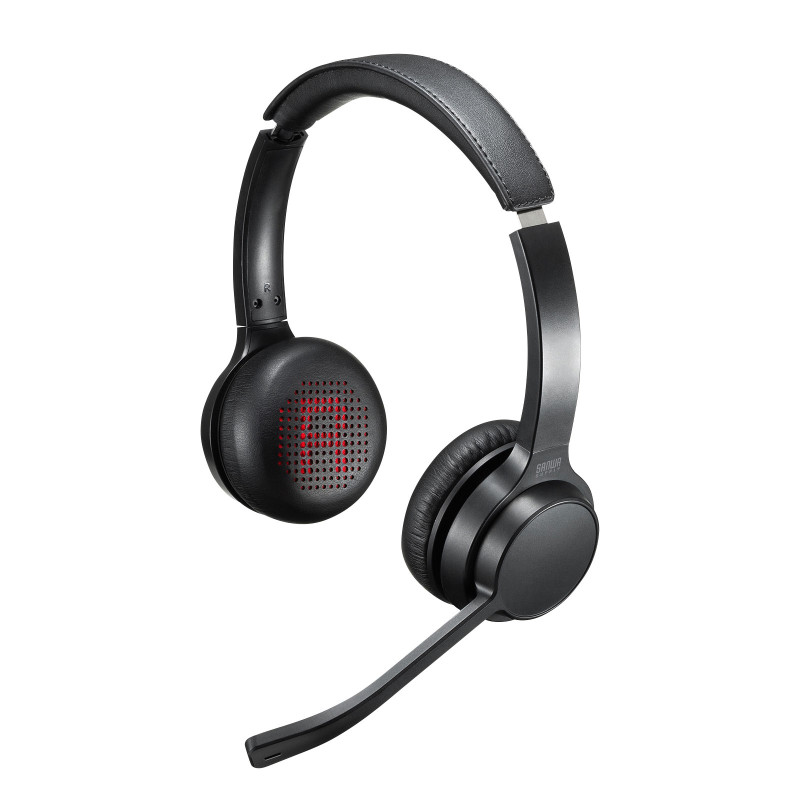 Bluetoothヘッドセット(両耳タイプ・単一指向性) MM-BTSH62BK