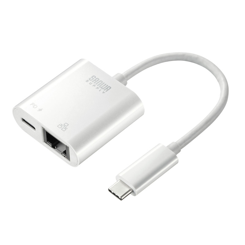 4969887594827 USB3.2 TypeC-LAN変換アダプタ(PD対応・ブラック) USB-CVLAN7W サンワサプライ