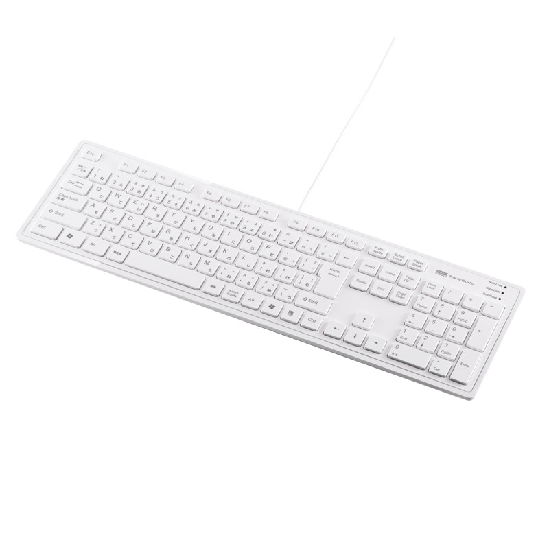 4969887668542 スリムキーボード(ホワイト) SKB-SL16W サンワサプライ