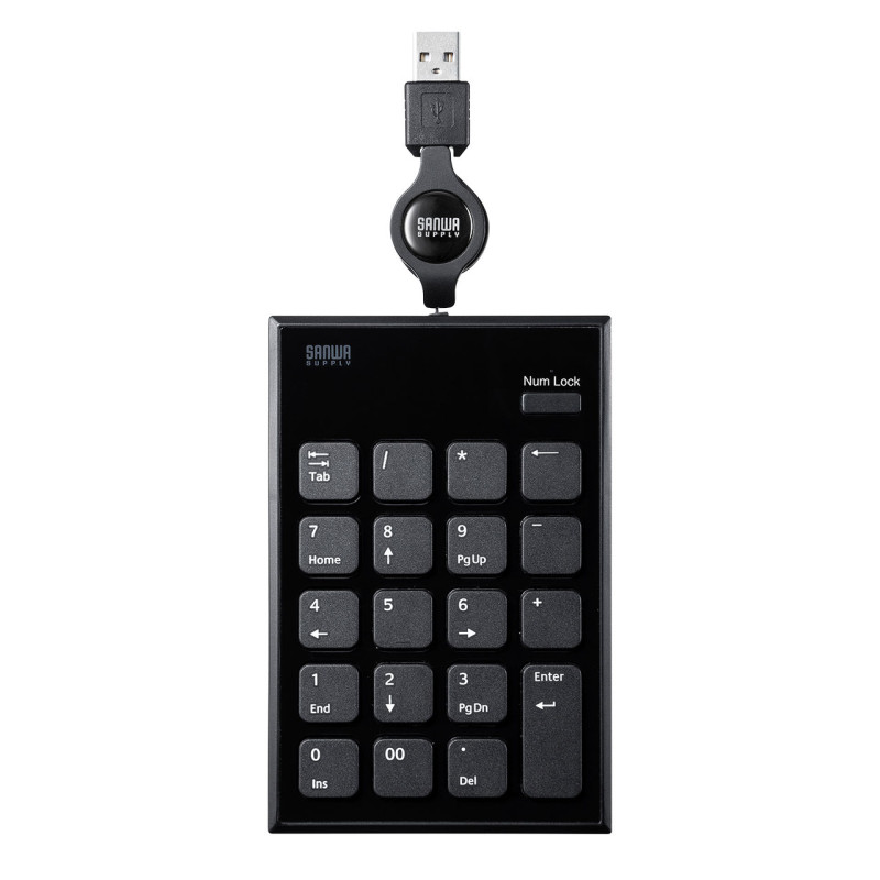 4969887696460 巻取りUSBテンキー NT-21UBK サンワサプライ