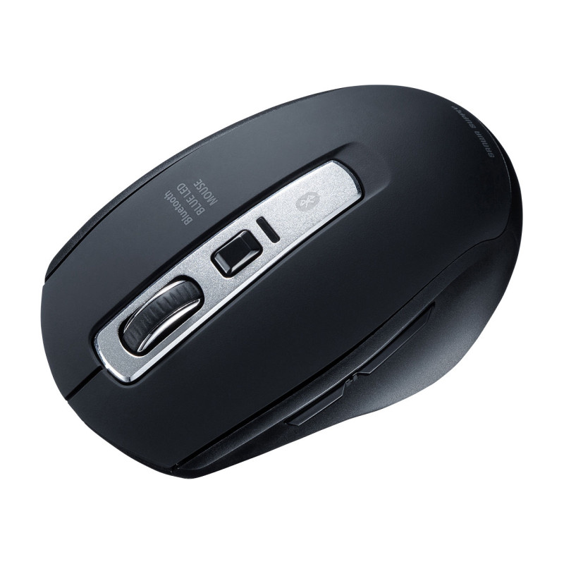 Bluetooth 5.0 ブルーLEDマウス MA-BTBL162BK