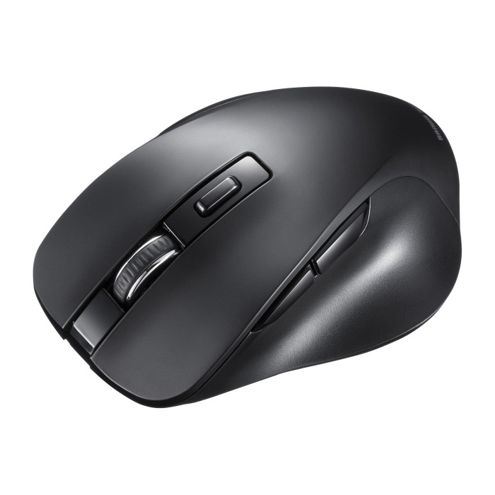 BluetoothブルーLEDマウス(5ボタン) MA-BB518BK