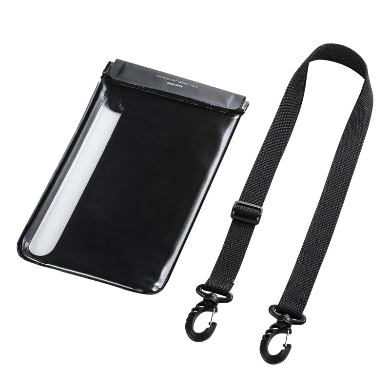 4969887744734 タブレット防水防塵ケース(スタンド付き・ショルダーベルト付き・8インチ) PDA-TABWPST8 サンワサプライ