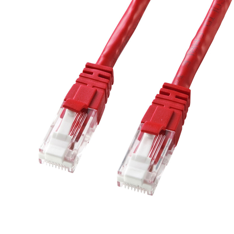 つめ折れ防止カテゴリ6LANケーブル KB-T6TS-10RN