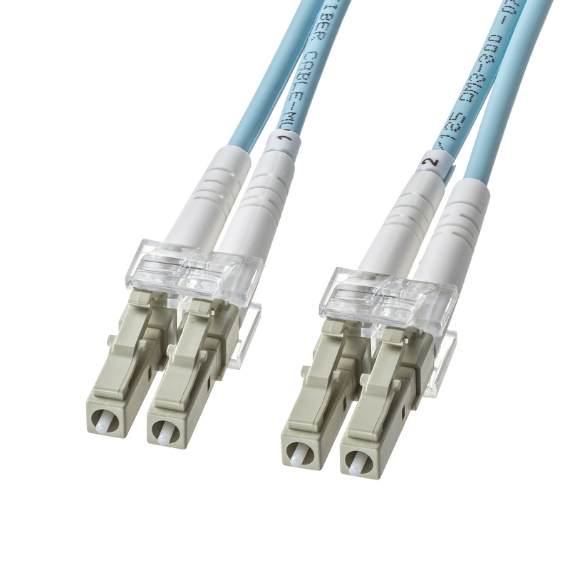 アーマードメガネ型光ファイバケーブル(マルチOM3、LC×2-LC×2、2m) HKB-AMOM3LCLC-02