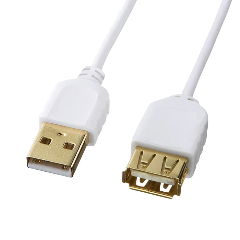 極細USB延長ケーブル (A-Aメス延長タイプ)) KU-SLEN05WK