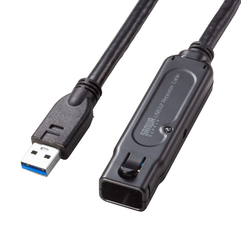 USB3.2アクティブリピーターケーブル10m(抜け止めロック機構付き) KB-USB-RLK310