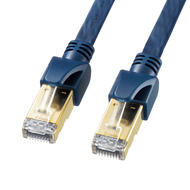 カテゴリ6Aハンダ産業用フラットLANケーブル KB-HFL6A-005NV