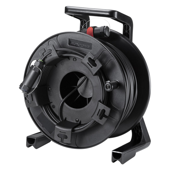 ドラム付き光ファイバHDMIケーブル (8K対応) 100m KM-HD20-UFBD100