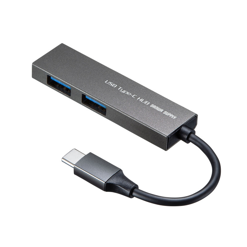 USB Type-C 2ポートスリムハブ USB-3TCH24SN