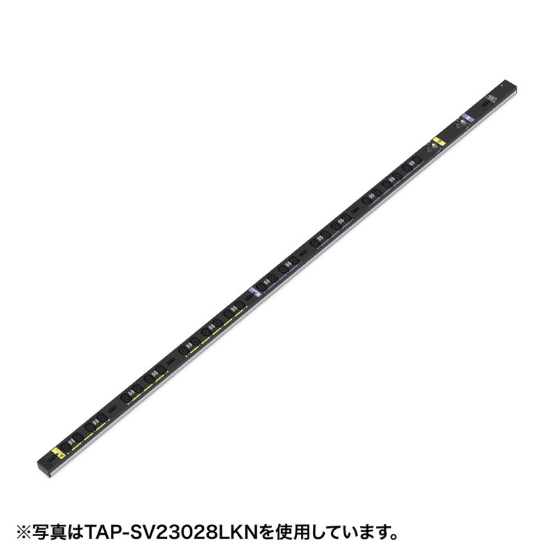 19インチサーバーラック用コンセント 200V(30A) 抜け防止ロック機能付き TAP-SV23012LKN