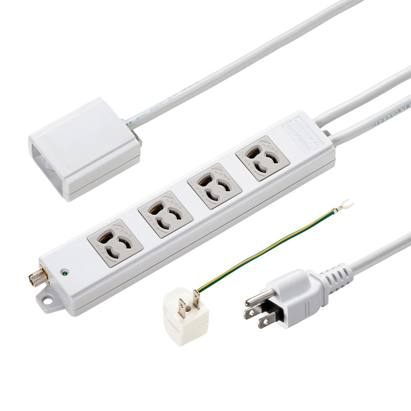 手元スイッチ付き抜け止めタップ TAP-5433MGN2-5