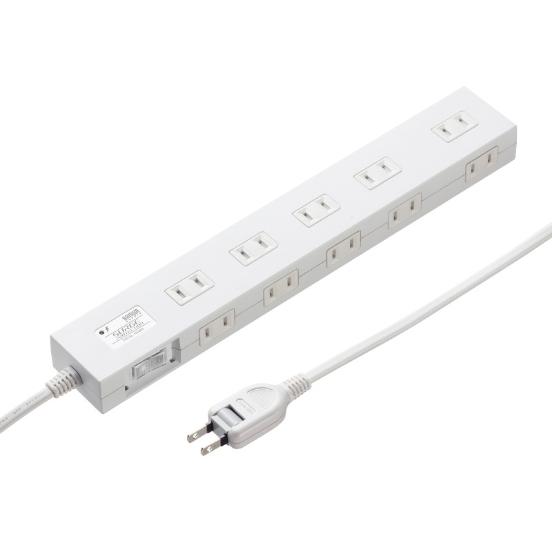 雷ガードタップ 1m ホワイト TAP-SP2110N-1W