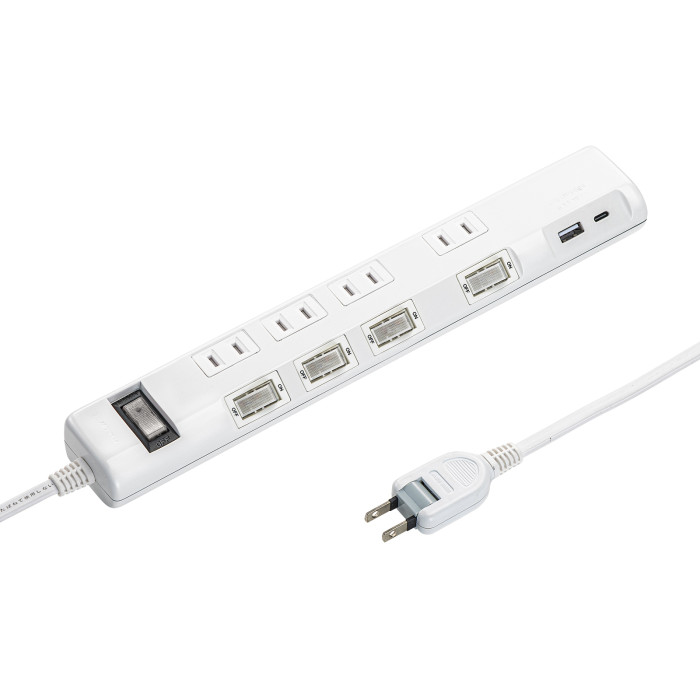 節電タップ TAP-B107UC-2W