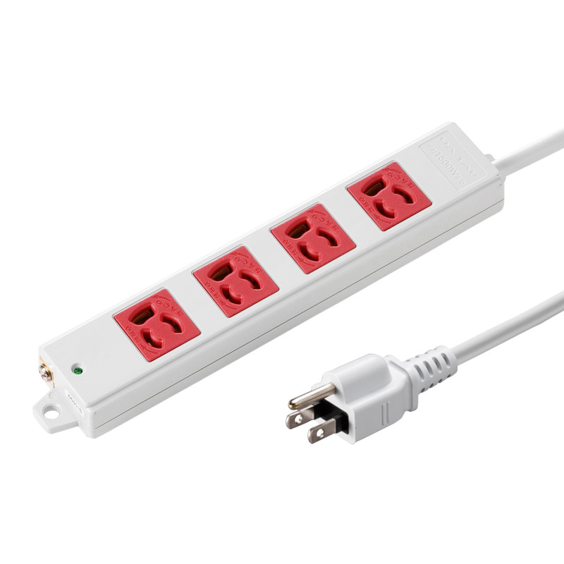 3P、3m、4個口タップ赤色(緊急用) TAP-K4-3R