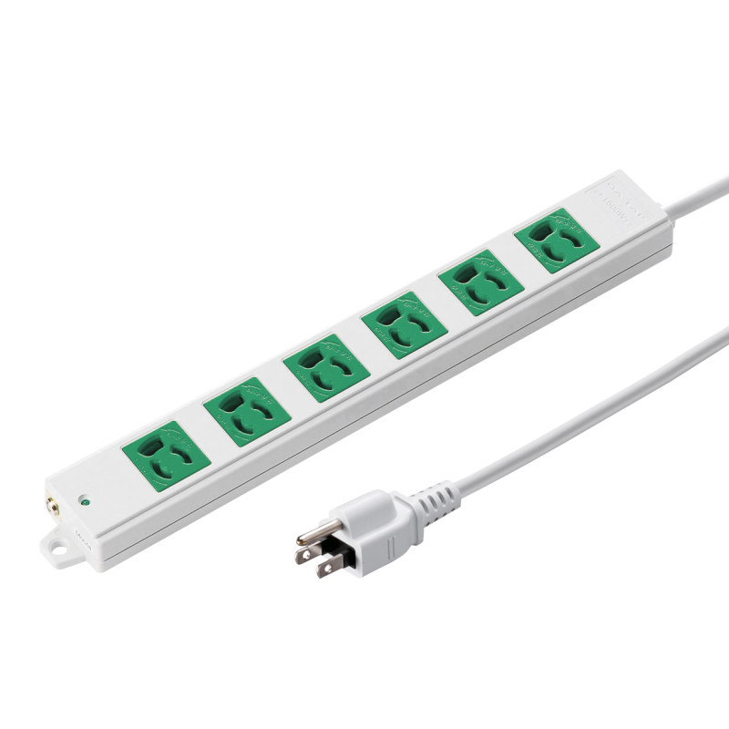 3P、3m、6個口タップ緑色(バックアップ用) TAP-K6-3G