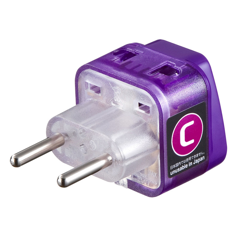 4969887836996 海外電源変換アダプタエレプラグW-C(ヨーロッパ全域) TR-AD14 サンワサプライ