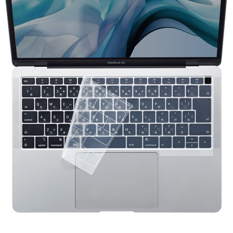 MacBook Air 13.3インチ Retinaディスプレイ用シリコンキーボードカバー(クリア) FA-SMACBA13R