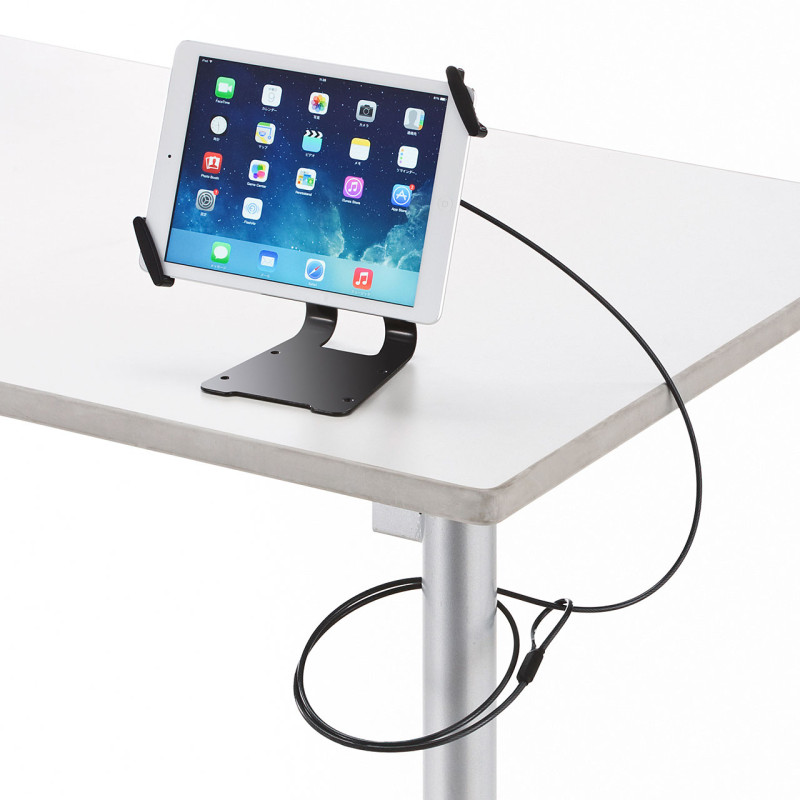 タブレット汎用セキュリティ7~10インチ対応(eセキュリティ・ブラック) SLE-30STB710BKN