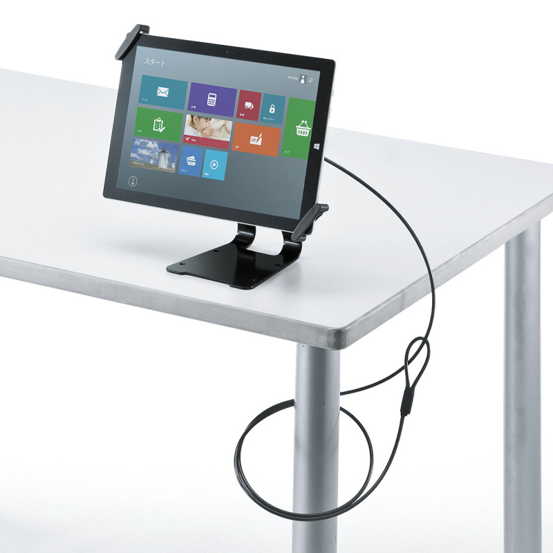 タブレット汎用セキュリティ10~13インチ対応(eセキュリティ・ブラック) SLE-31STB13BK