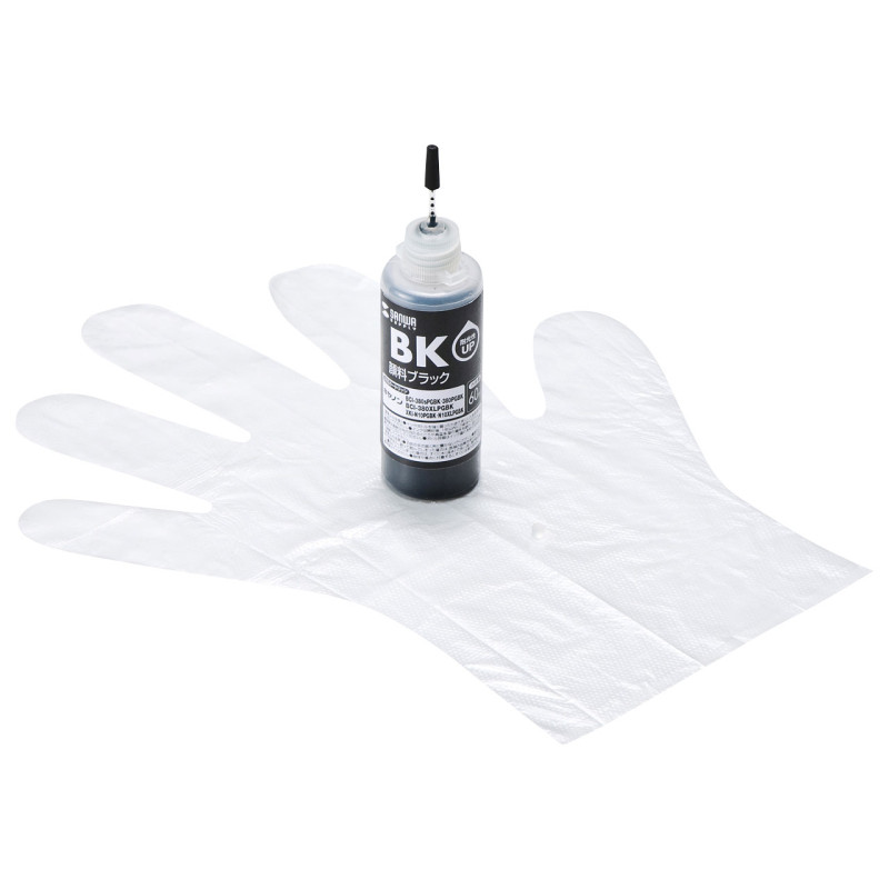 詰め替えインク BCI-380/XKI-N10PGBK用 INK-C380B60