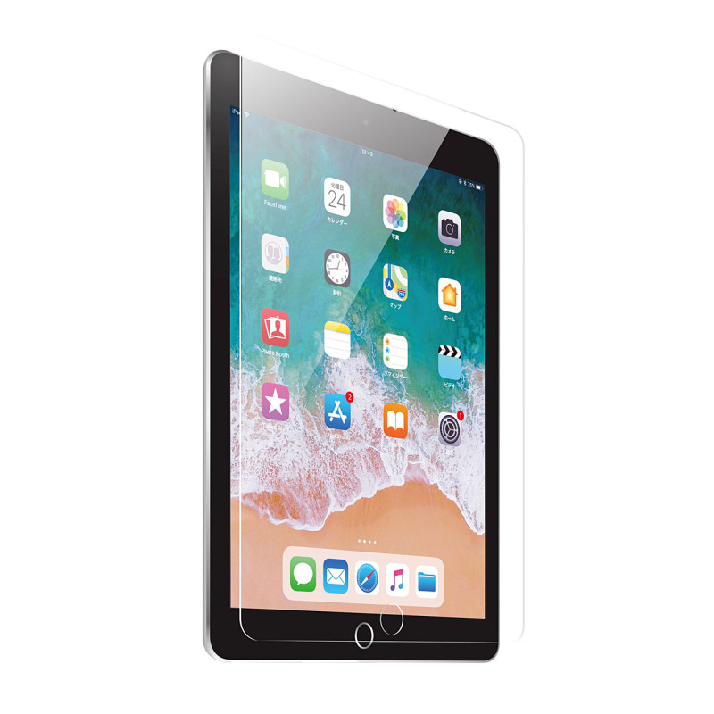4969887897669 9.7インチiPad2018/2017用強化ガラスフィルム LCD-IPAD97G サンワサプライ