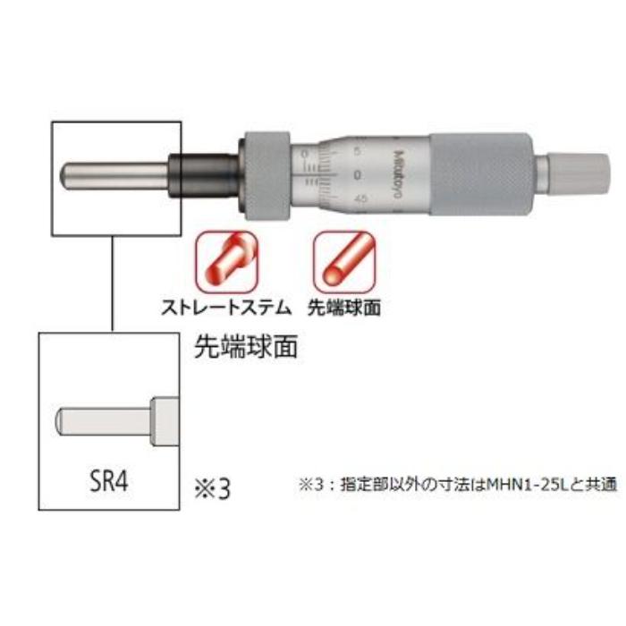 150-803 マイクロメータヘッド MHN3-25L ミツトヨ(MITUTOYO) 印刷